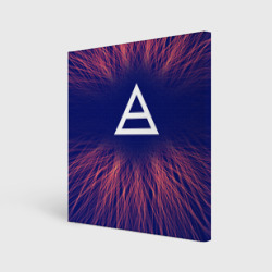 Холст квадратный Thirty Seconds to Mars red energy