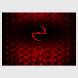 Поздравительная открытка Evanescence red poly