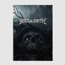 Постер Megadeth череп под деревом