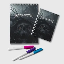 Блокнот Megadeth череп под деревом
