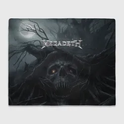 Плед 3D Megadeth череп под деревом