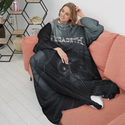 Плед с рукавами Megadeth череп под деревом - фото 2