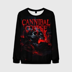 Мужской свитшот 3D Cannibal Corpse кровавый череп