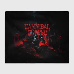 Плед 3D Cannibal Corpse кровавый череп
