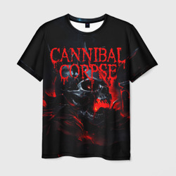 Мужская футболка 3D Cannibal Corpse кровавый череп