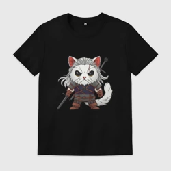 Мужская футболка хлопок Кот ведьмак - Котьмак