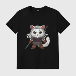 Мужская футболка хлопок Кот ведьмак - Котьмак