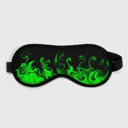 Маска для сна 3D Абстрактный зеленый огонь