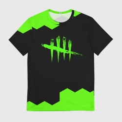 Мужская футболка 3D Dead by daylight hexagon