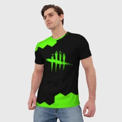 Мужская футболка 3D Dead by daylight hexagon - фото 2