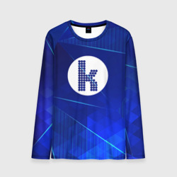 Мужской лонгслив 3D The Killers blue poly