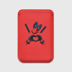 Картхолдер Magsafe магнитный Дэдпул - сердечко
