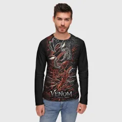 Мужской лонгслив 3D Venom vs Carnage - фото 2