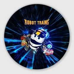 Круглый коврик для мышки Robot trains Kay