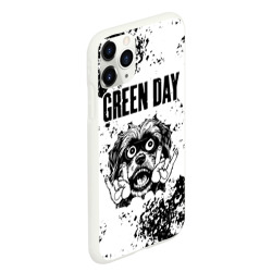 Чехол для iPhone 11 Pro Max матовый Green Day - рок пес - фото 2