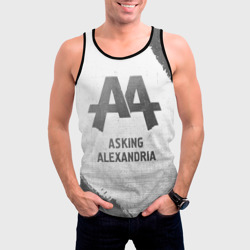 Мужская майка 3D Asking Alexandria - white gradient - фото 2