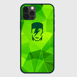Чехол для iPhone 12 Pro Max David Bowie green poly