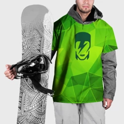 Накидка на куртку 3D David Bowie green poly
