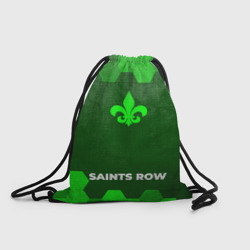 Рюкзак-мешок 3D Saints Row - green gradient по-центру
