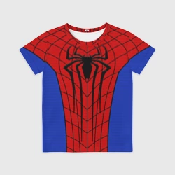 Детская футболка 3D Человек паук костюм