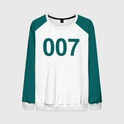 Мужской свитшот 3D+ Игра в кальмара - 007