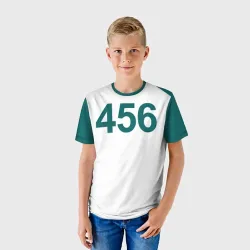 Детская футболка 3D+ Игра в кальмара - 456 - фото 2