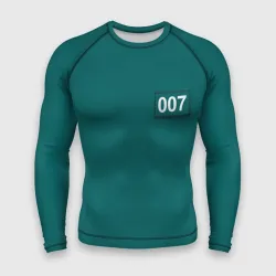 Мужской рашгард 3D Игрок 007 - Игра в кальмара