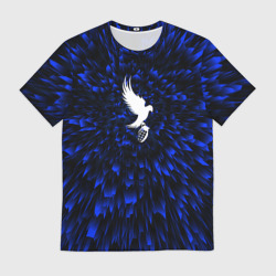 Мужская футболка 3D Hollywood Undead blue energy