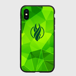 Чехол для iPhone XS Max матовый Dead Space green poly