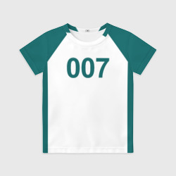 Детская футболка 3D Игра в кальмара 007