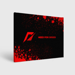 Холст прямоугольный Need for Speed - red gradient по-горизонтали