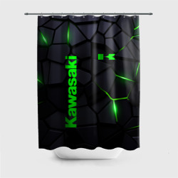 Штора 3D для ванной Kawasaki - плиты с эффектом свечения