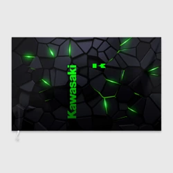 Флаг 3D Kawasaki - плиты с эффектом свечения