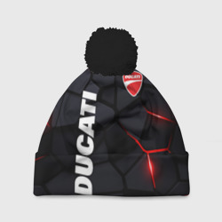 Шапка 3D c помпоном Ducati - плиты с эффектом свечения