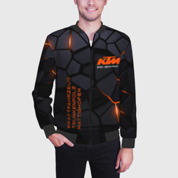 Мужской бомбер 3D KTM - плиты с эффектом свечения - фото 2