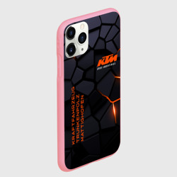 Чехол для iPhone 11 Pro Max матовый KTM - плиты с эффектом свечения - фото 2