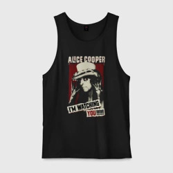 Мужская майка хлопок Alice Cooper i'm watching you