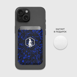 Картхолдер Magsafe магнитный Tomb Raider blue energy - фото 2