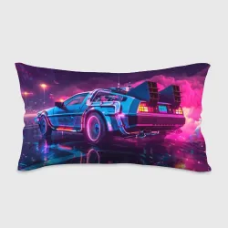 Подушка 3D антистресс Delorean - back to the future  neon