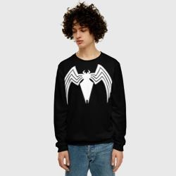 Мужской свитшот 3D Venom - spider logo - фото 2