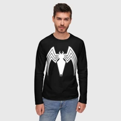 Мужской лонгслив 3D Venom - spider logo - фото 2