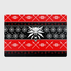 Магнитный плакат 3Х2 Ведьмак новогодний ugly свитер