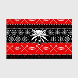 Бумага для упаковки 3D Ведьмак новогодний ugly свитер