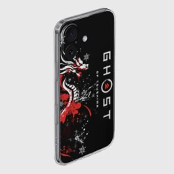 Чехол для iPhone 16 силиконовый с защитой камеры Ghost of Tsushima - snowflakesv - фото 2