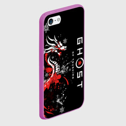 Чехол для iPhone 5/5S матовый Ghost of Tsushima - snowflakesv - фото 2
