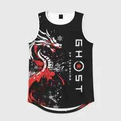 Мужская спортивная майка 3D Ghost of Tsushima - snowflakesv