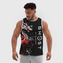 Мужская спортивная майка 3D Ghost of Tsushima - snowflakesv - фото 2