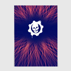 Постер Gears of War red energy