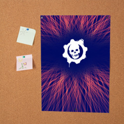 Постер Gears of War red energy - фото 2