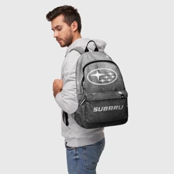 Рюкзак 3D Subaru - grey gradient по-центру - фото 2